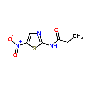 N-(5-硝基-2-噻唑)-丙酰胺結(jié)構(gòu)式_14538-16-0結(jié)構(gòu)式