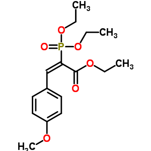 2-Propenoic acid,2-(diethoxyphosphinyl)-3-(4-methoxyphenyl)-, ethyl esterStructure,14656-25-8Structure 2-Propenoic acid,2-(diethoxyphosphinyl)-3-(4-methoxyphenyl)-, ethyl ester Structure,14656-25-8Structure