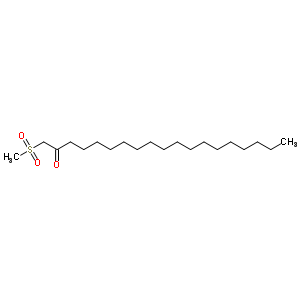 2-Nonadecanone,1-(methylsulfonyl)-Structure,14723-70-7Structure 2-Nonadecanone,1-(methylsulfonyl)- Structure,14723-70-7Structure