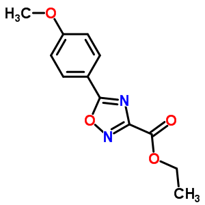 Ethyl 5-(4-methoxyphenyl)-1,2,4-oxadiazole-3-carboxylateStructure,151098-14-5Structure Ethyl 5-(4-methoxyphenyl)-1,2,4-oxadiazole-3-carboxylate Structure,151098-14-5Structure