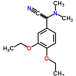 Benzeneacetonitrile, a-(dimethylamino)-3,4-diethoxy-Structure,15189-93-2Structure Benzeneacetonitrile, a-(dimethylamino)-3,4-diethoxy- Structure,15189-93-2Structure