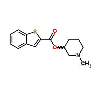 苯并[b]噻吩-2-羧酸, 1-甲基-3-哌啶酯結(jié)構(gòu)式_15278-16-7結(jié)構(gòu)式