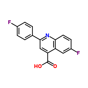 4-Quinolinecarboxylicacid, 6-fluoro-2-(4-fluorophenyl)-Structure,1543-31-3Structure 4-Quinolinecarboxylicacid, 6-fluoro-2-(4-fluorophenyl)- Structure,1543-31-3Structure