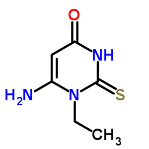4(1H)-pyrimidinone,6-amino-1-ethyl-2,3-dihydro-2-thioxo-Structure,15468-21-0Structure 4(1H)-pyrimidinone,6-amino-1-ethyl-2,3-dihydro-2-thioxo- Structure,15468-21-0Structure