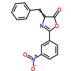 5(4H)-oxazolone,2-(3-nitrophenyl)-4-(phenylmethylene)-Structure,15601-49-7Structure 5(4H)-oxazolone,2-(3-nitrophenyl)-4-(phenylmethylene)- Structure,15601-49-7Structure