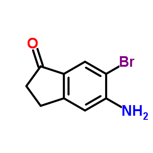 5-Amino-6-bromo-2,3-dihydro-1H-inden-1-oneStructure,158205-19-7Structure 5-Amino-6-bromo-2,3-dihydro-1H-inden-1-one Structure,158205-19-7Structure