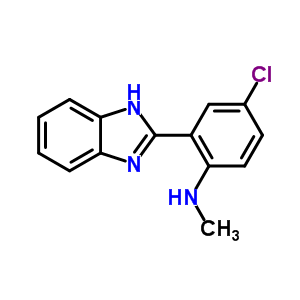 Benzenamine,2-(1h-benzimidazol-2-yl)-4-chloro-n-methyl-Structure,16367-95-6Structure Benzenamine,2-(1h-benzimidazol-2-yl)-4-chloro-n-methyl- Structure,16367-95-6Structure