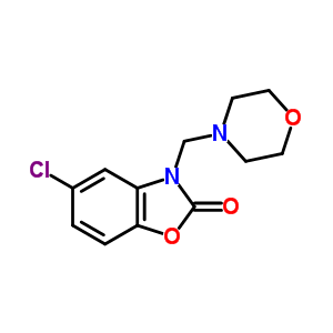 2(3H)-benzoxazolone,5-chloro-3-(4-morpholinylmethyl)-Structure,16376-61-7Structure 2(3H)-benzoxazolone,5-chloro-3-(4-morpholinylmethyl)- Structure,16376-61-7Structure