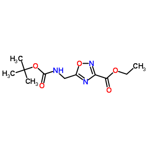 Ethyl 5-((tert-butoxycarbonylamino)methyl)-1,2,4-oxadiazole-3-carboxylateStructure,164029-34-9Structure Ethyl 5-((tert-butoxycarbonylamino)methyl)-1,2,4-oxadiazole-3-carboxylate Structure,164029-34-9Structure