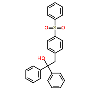 a,a-二苯基-4-(苯基磺酰基)-苯乙醇結(jié)構(gòu)式_16426-10-1結(jié)構(gòu)式