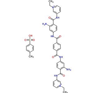 N,N-雙[3-氨基-4-[(1-乙基吡啶-5-基)氨基甲酰]苯基]苯-1,4-二羧酰胺結(jié)構(gòu)式_16760-16-0結(jié)構(gòu)式