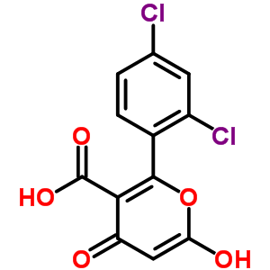 2H-pyran-5-carboxylicacid, 6-(2,4-dichlorophenyl)-4-hydroxy-2-oxo-Structure,16801-05-1Structure 2H-pyran-5-carboxylicacid, 6-(2,4-dichlorophenyl)-4-hydroxy-2-oxo- Structure,16801-05-1Structure