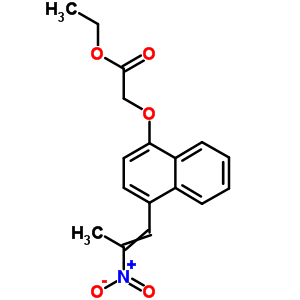 2-[[4-(2-硝基-1-丙烯-1-基)-1-萘]氧基]-乙酸乙酯結(jié)構(gòu)式_16861-34-0結(jié)構(gòu)式