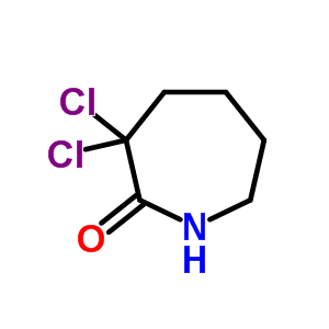 2H-azepin-2-one,3,3-dichlorohexahydro-Structure,1709-14-4Structure 2H-azepin-2-one,3,3-dichlorohexahydro- Structure,1709-14-4Structure