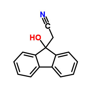 9H-fluorene-9-acetonitrile,9-hydroxy-Structure,17190-25-9Structure 9H-fluorene-9-acetonitrile,9-hydroxy- Structure,17190-25-9Structure