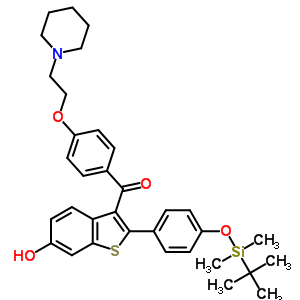 4’-Tert-butyldimethylsilyl-6-hydroxy raloxifeneStructure,174264-46-1Structure 4’-Tert-butyldimethylsilyl-6-hydroxy raloxifene Structure,174264-46-1Structure