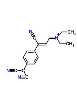 N-[3-氰基-3-[4-(二氰甲基)苯基]-2-亞丙烯基]-N-乙基乙烷內(nèi)鹽結(jié)構(gòu)式_174280-29-6結(jié)構(gòu)式