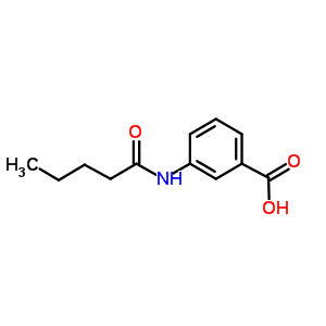 3-(Pentanoylamino)benzoic acidStructure,174482-77-0Structure 3-(Pentanoylamino)benzoic acid Structure,174482-77-0Structure