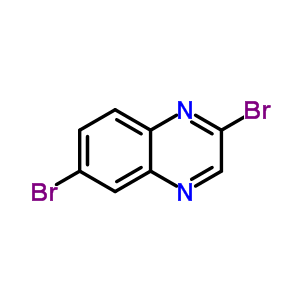 Quinoxaline, 2,6-dibromo-Structure,175858-10-3Structure Quinoxaline, 2,6-dibromo- Structure,175858-10-3Structure