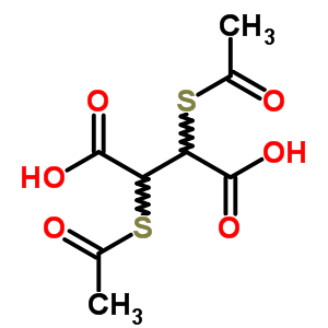 2,3-Bis(acetylsulfanyl)butanedioic acidStructure,17660-55-8Structure 2,3-Bis(acetylsulfanyl)butanedioic acid Structure,17660-55-8Structure