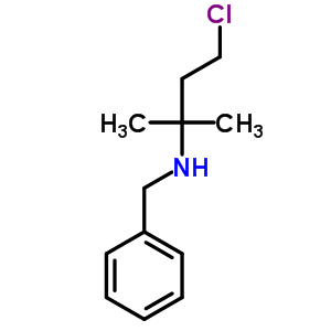 N-(3-氯-1,1-二甲基丙基)苯甲胺鹽酸鹽結(jié)構(gòu)式_17945-56-1結(jié)構(gòu)式