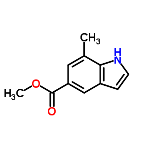 7-Methyl-1h-indole-5-carboxylic acid methyl esterStructure,180624-25-3Structure 7-Methyl-1h-indole-5-carboxylic acid methyl ester Structure,180624-25-3Structure
