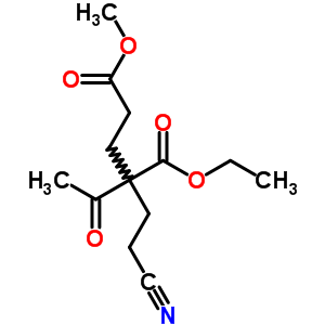 Pentanedioic acid,2-acetyl-2-(2-cyanoethyl)-, 1-ethyl 5-methyl esterStructure,1810-80-6Structure Pentanedioic acid,2-acetyl-2-(2-cyanoethyl)-, 1-ethyl 5-methyl ester Structure,1810-80-6Structure