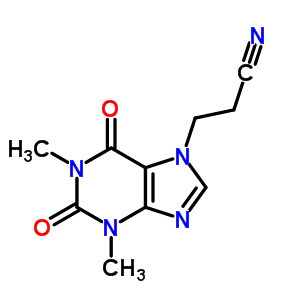 3-(1,3-Dimethyl-2,6-dioxo-purin-7-yl)propanenitrileStructure,1811-38-7Structure 3-(1,3-Dimethyl-2,6-dioxo-purin-7-yl)propanenitrile Structure,1811-38-7Structure