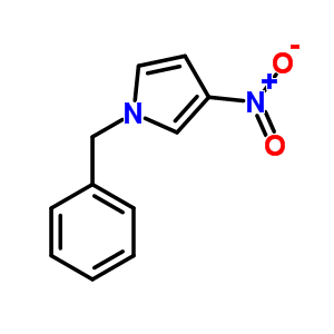 1H-pyrrole,3-nitro-1-(phenylmethyl)-Structure,18159-11-0Structure 1H-pyrrole,3-nitro-1-(phenylmethyl)- Structure,18159-11-0Structure