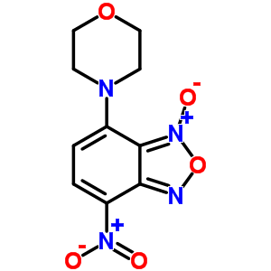4-(4-嗎啉)-7-硝基苯并呋咱 3-氧化物結(jié)構(gòu)式_18378-05-7結(jié)構(gòu)式