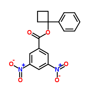 (1-Phenylcyclobutyl) 3,5-dinitrobenzoateStructure,18592-80-8Structure (1-Phenylcyclobutyl) 3,5-dinitrobenzoate Structure,18592-80-8Structure