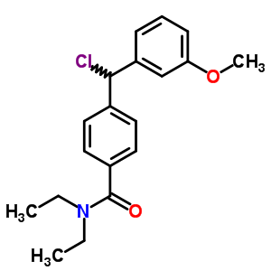 rac 4-(3’-Methoxy-alpha-chlorobenzyl)-N,N-diethylbenzamideStructure,186094-10-0Structure rac 4-(3’-Methoxy-alpha-chlorobenzyl)-N,N-diethylbenzamide Structure,186094-10-0Structure