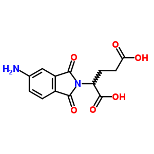 Pentanedioic acid,2-(5-amino-1,3-dihydro-1,3-dioxo-2h-isoindol-2-yl)-Structure,18658-37-2Structure Pentanedioic acid,2-(5-amino-1,3-dihydro-1,3-dioxo-2h-isoindol-2-yl)- Structure,18658-37-2Structure