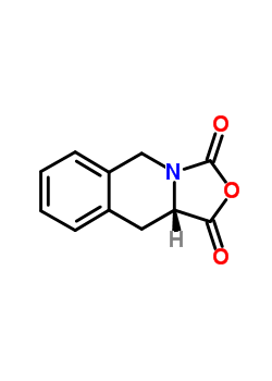 (3aS)-4,9,3a,9a-四氫-1,3-惡唑烷并[3,4-b]異喹啉-1,3-二酮結(jié)構(gòu)式_186606-17-7結(jié)構(gòu)式
