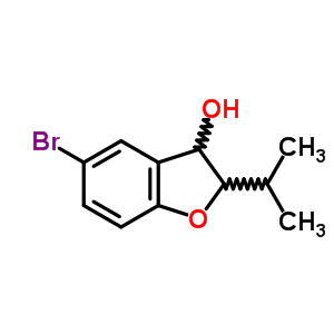 5-Bromo-2-propan-2-yl-2,3-dihydrobenzofuran-3-olStructure,18968-38-2Structure 5-Bromo-2-propan-2-yl-2,3-dihydrobenzofuran-3-ol Structure,18968-38-2Structure