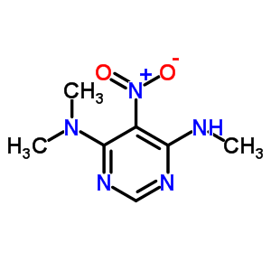 4,6-Pyrimidinediamine,n4,n4,n6-trimethyl-5-nitro-Structure,1928-70-7Structure 4,6-Pyrimidinediamine,n4,n4,n6-trimethyl-5-nitro- Structure,1928-70-7Structure
