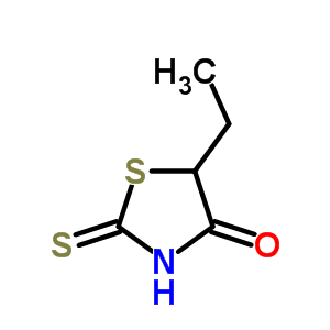 5-Ethyl-2-sulfanylidene-thiazolidin-4-oneStructure,1986-43-2Structure 5-Ethyl-2-sulfanylidene-thiazolidin-4-one Structure,1986-43-2Structure