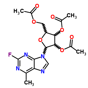 9H-purine,2-fluoro-6-methyl-9-(2,3,5-tri-o-acetyl-b-d-ribofuranosyl)-Structure,20289-64-9Structure 9H-purine,2-fluoro-6-methyl-9-(2,3,5-tri-o-acetyl-b-d-ribofuranosyl)- Structure,20289-64-9Structure