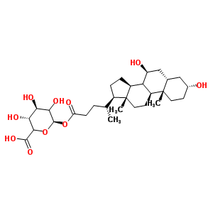 1-O-(3,7-dihydroxy-24-oxocholan-24-yl)hexopyranuronic acidStructure,208038-28-2Structure 1-O-(3,7-dihydroxy-24-oxocholan-24-yl)hexopyranuronic acid Structure,208038-28-2Structure