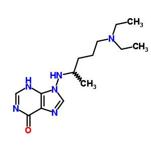 9-(5-Diethylaminopentan-2-ylamino)-3h-purin-6-oneStructure,20914-57-2Structure 9-(5-Diethylaminopentan-2-ylamino)-3h-purin-6-one Structure,20914-57-2Structure