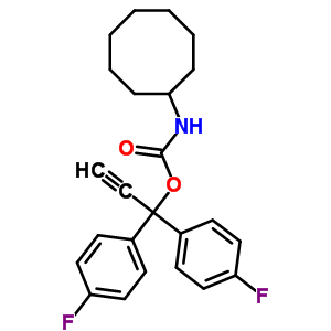 N-cyclooctylcarbamic acid 1,1-bis(p-fluorophenyl )-2-propynyl esterStructure,20930-00-1Structure N-cyclooctylcarbamic acid 1,1-bis(p-fluorophenyl )-2-propynyl ester Structure,20930-00-1Structure