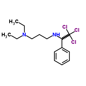 N,n-diethyl-n-(2,2,2-trichloro-1-phenyl-ethyl)propane-1,3-diamineStructure,21276-81-3Structure N,n-diethyl-n-(2,2,2-trichloro-1-phenyl-ethyl)propane-1,3-diamine Structure,21276-81-3Structure