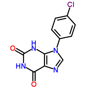 1H-purine-2,6-dione,9-(4-chlorophenyl)-3,9-dihydro-Structure,21314-10-3Structure 1H-purine-2,6-dione,9-(4-chlorophenyl)-3,9-dihydro- Structure,21314-10-3Structure