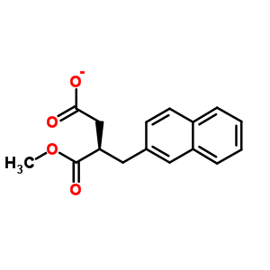 (R)-2-(2-萘甲基)琥珀酸-1-甲酯結(jié)構(gòu)式_213270-42-9結(jié)構(gòu)式