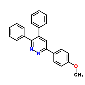 6-(4-Methoxyphenyl)-3,4-diphenyl-pyridazineStructure,21367-74-8Structure 6-(4-Methoxyphenyl)-3,4-diphenyl-pyridazine Structure,21367-74-8Structure