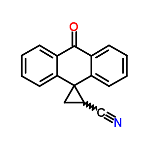 Spiro(anthracene-9(10h),1-cyclopropane)-2-carbonitrile, 10-oxo-Structure,21555-16-8Structure Spiro(anthracene-9(10h),1-cyclopropane)-2-carbonitrile, 10-oxo- Structure,21555-16-8Structure