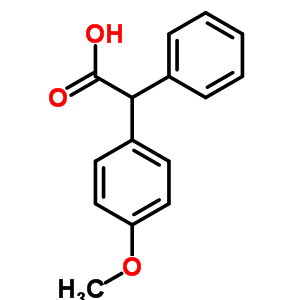 2-(4-甲氧基苯基)-2-苯乙酸結(jié)構(gòu)式_21749-83-7結(jié)構(gòu)式