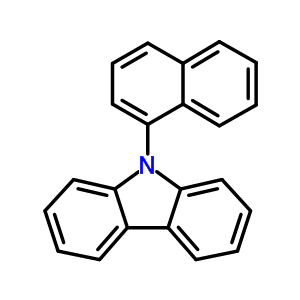 9-(1-萘) 咔唑結(jié)構(gòu)式_22034-43-1結(jié)構(gòu)式