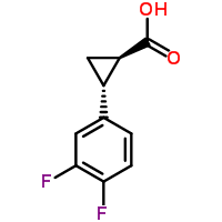 (1R,2r)-2-(3,4-difluorophenyl)cyclopropanecarboxylic acidStructure,220352-36-3Structure (1R,2r)-2-(3,4-difluorophenyl)cyclopropanecarboxylic acid Structure,220352-36-3Structure