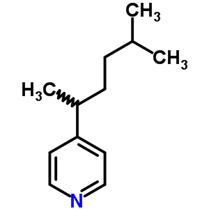 4-(1,4-二甲基戊基)-吡啶結(jié)構(gòu)式_22253-33-4結(jié)構(gòu)式